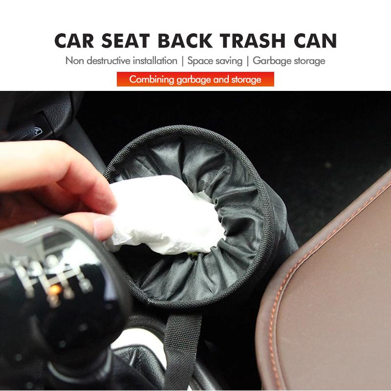 For Volkswagen VW Car Garbage Bag Seat Side Hanging Trash Can Dust Holder Case Golf Jetta Passat mk4 mk5 mk6 CC B5 B6 B7 Golf 4