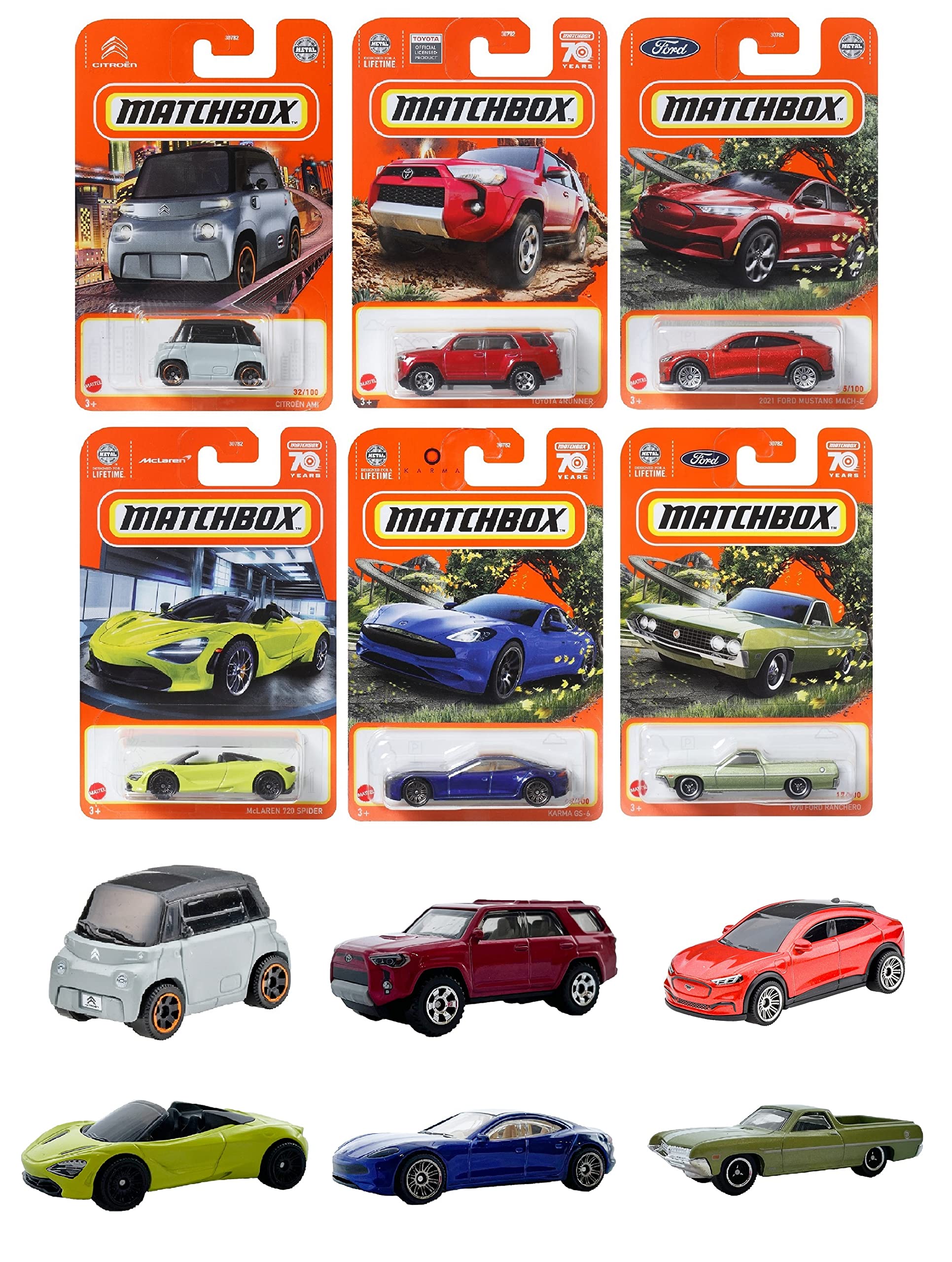 

Ассортимент мини-автомобилей Matchbox Basic Car Assortment, проданных в годах и [24 коробки] [3 вверху] 980M-30782