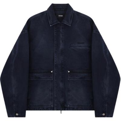 Shirts Men's Blue Wide-spread Collar Moderate WD-DJ2-25-316-M-BL