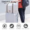TINYAT Women Travel Bag Hard Fold Luggage Bag Clothing Business Bag Men Storage Bag Carry On Hanging Suitcase Light Garment Bag