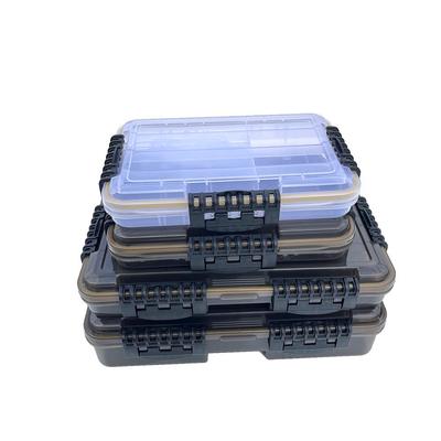 Waterproof Fishing Lure & Tackle Box with Soft Lures, Hooks, and Accessories