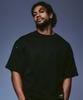 Weideun Oversized Heavy Mesh Short Sleeve Black