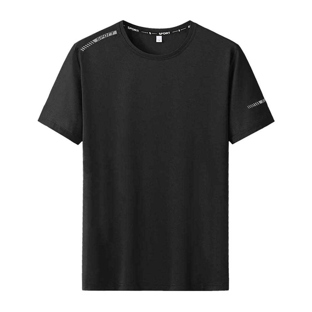 Plus Size 5XL 6XL 7XL T-Shirts Quick Dry Short Sleeve Tees Gym Jerseys Fitness Trainer Running Top Sportswear Male Clothes