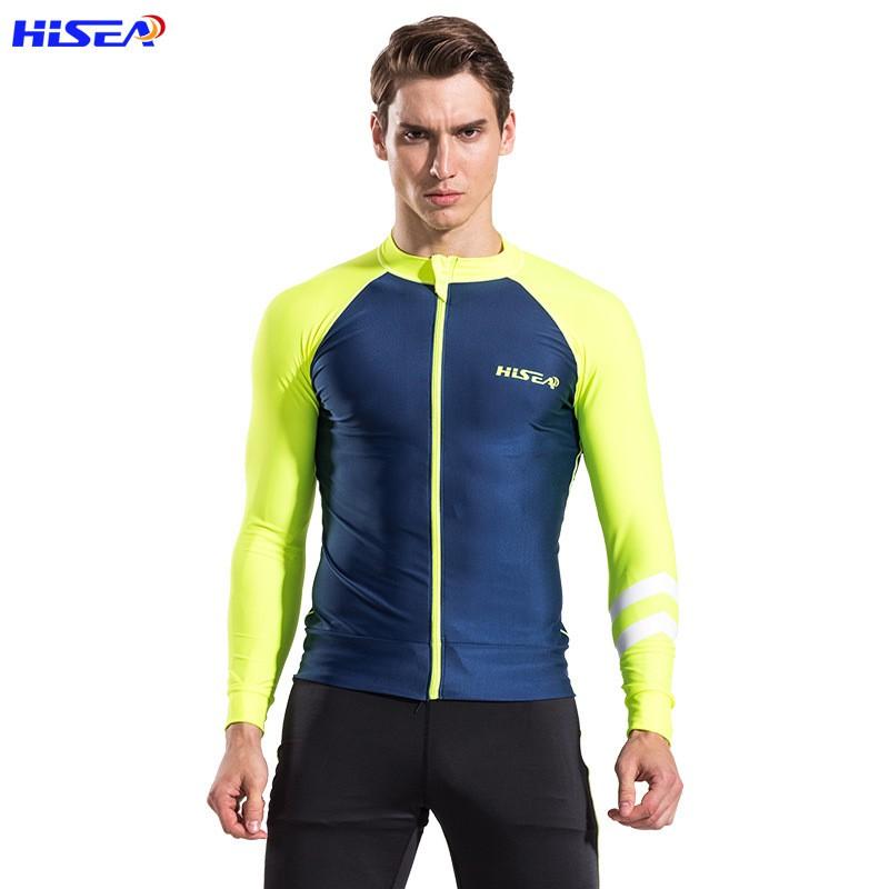0.5mm Split Snorkeling Suit Men Women UV Protection Quick Dry Long Sleeve Rash Guard Set Small