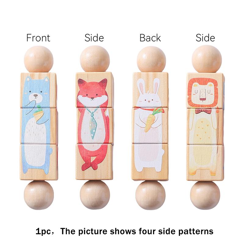 

1Pc Wooden Montessori Toy Hand Bell Toy Baby Mobile Musical Rattle Toy Children Stroller Classic Educational Toys Kid Gifts