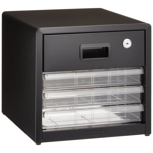 Nakabayashi Avante V2 Letter Case with Key A4 AL-R4 Black