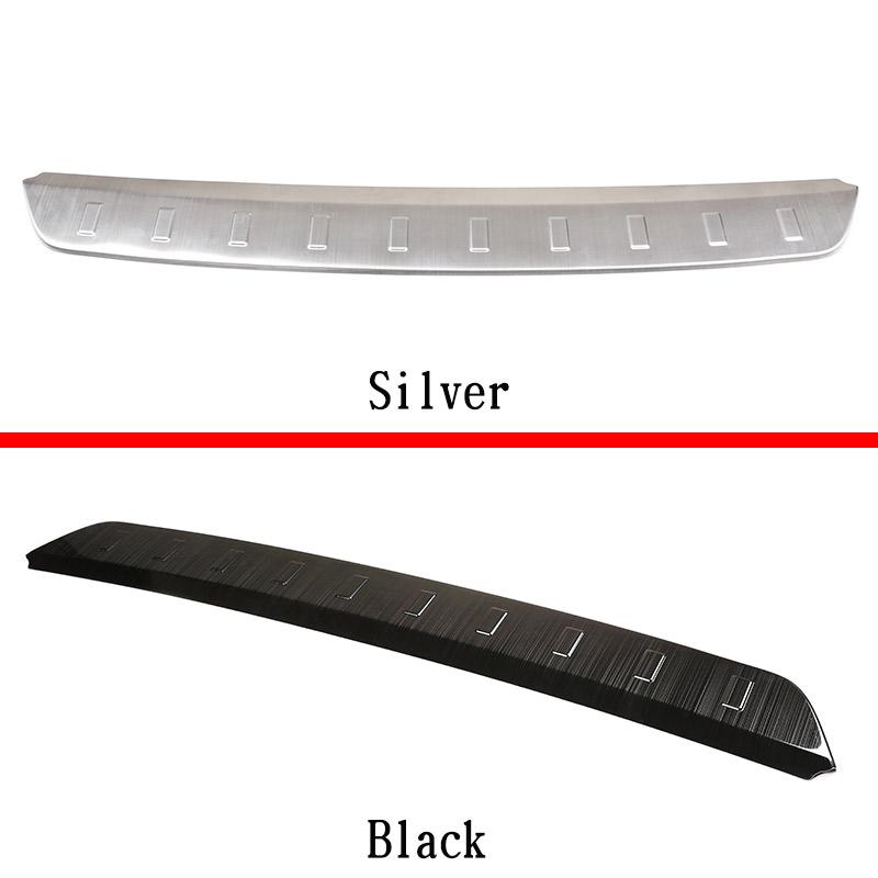 For Land Rover Defender 90 110 2020-2026 Stainless Steel Black/Silver Car Rear Bumper Plate Cover Trim Stickers Car Accessories