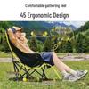 Foldable High Back Moon Chair for Camping, Picnic, and Fishing