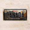Souvenirskylt från Ontario, Kanada 15x30cm, MetallbilVäggdekor Gåva