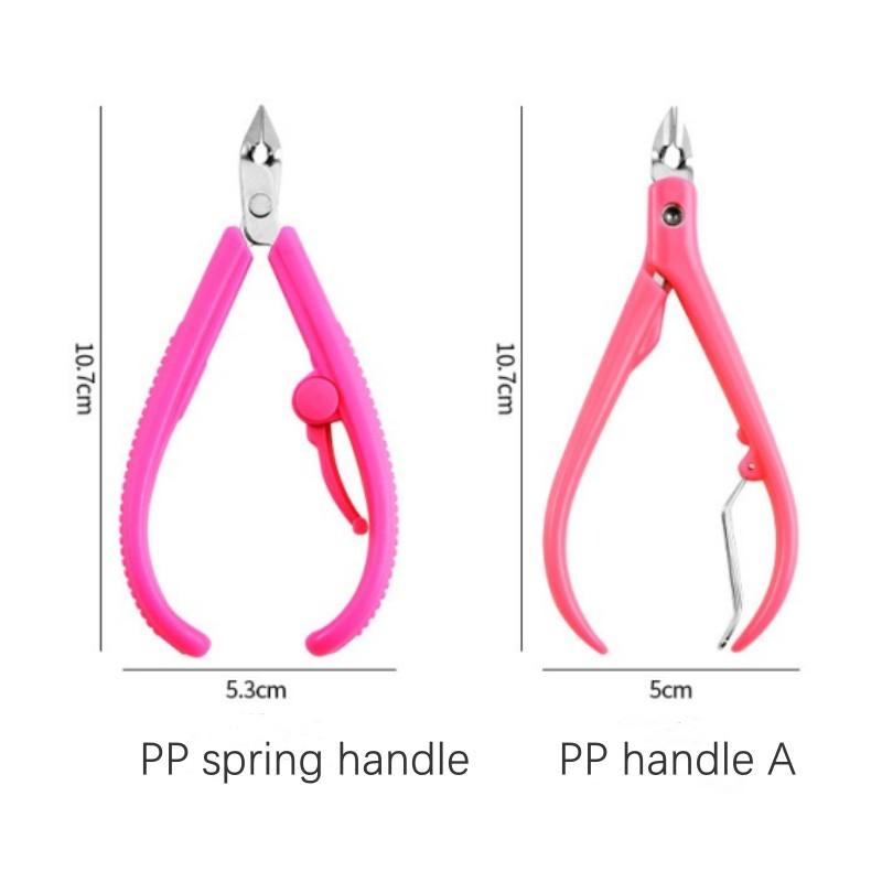 

2 pieces per set Pink handle Cuticle Nipper Manicure tools for Nail art Salon