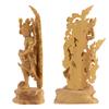 Tiny Buddha Zao Gongen 12cm gold paint Buddha wood ornament Zao Gongen (wood boxwood, finish) - statue, figure, carving, (GSB