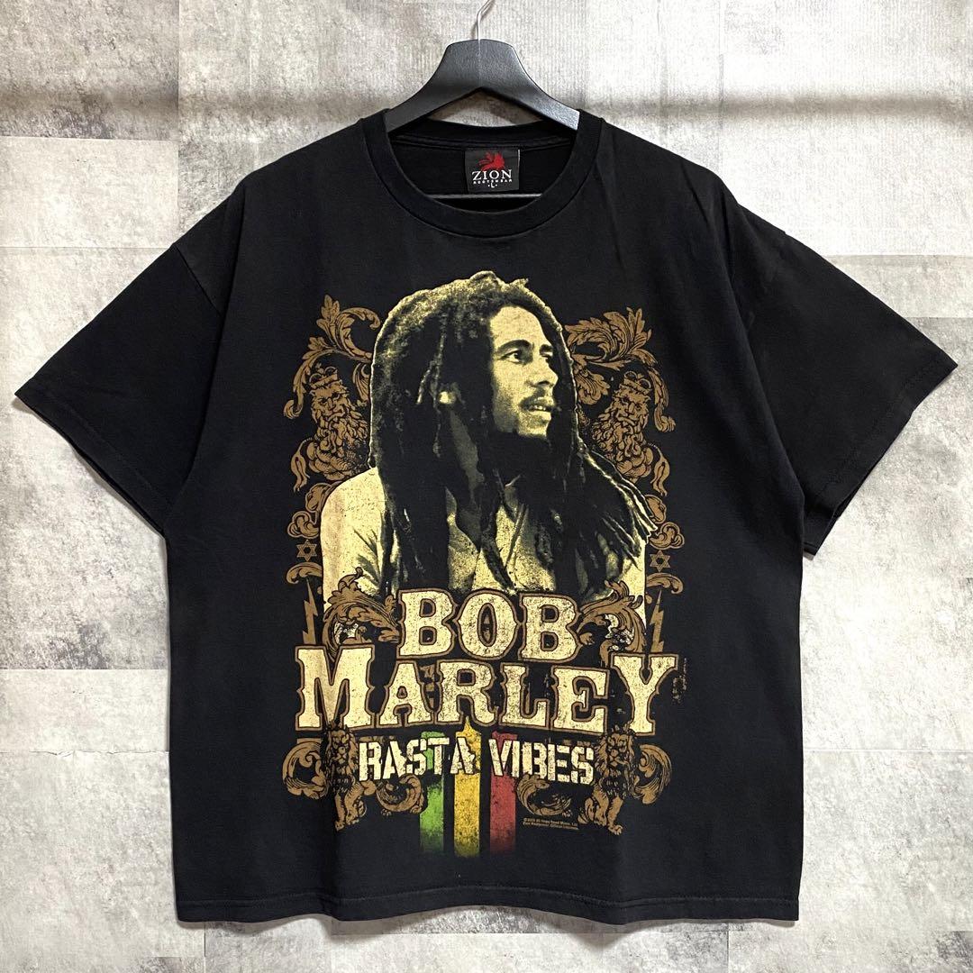 

[USED] Made in USA. BOB MARLEY T-shirt. ZION 2008. Copyright.