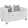 Day and Night - Day and Night 2-seater Sofa In White Artificial Leather