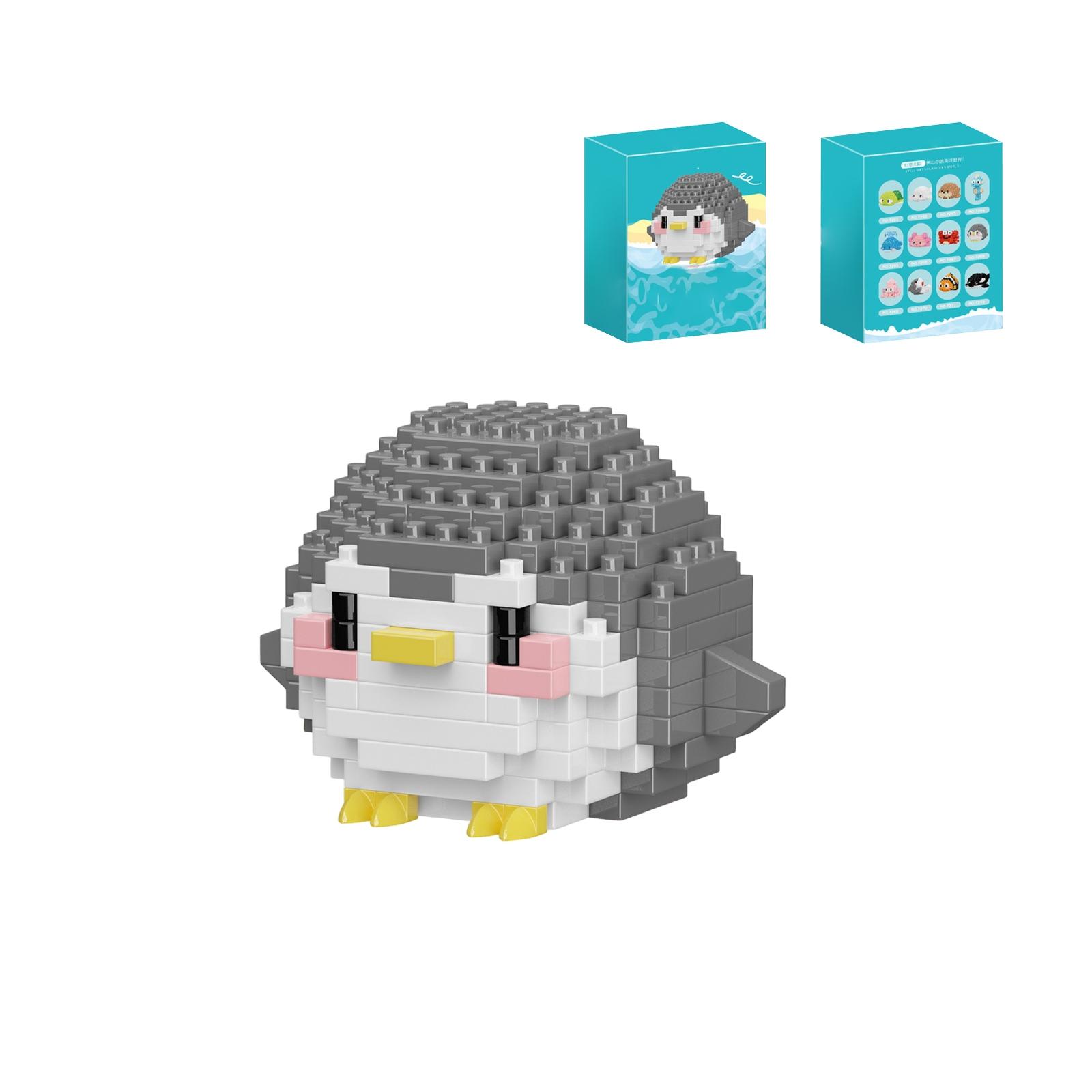 

Mini Building Blocks Toy Ocean Animal Model Turtle Assembly Educational Creative Construction Set for Kids and Adults One Size
