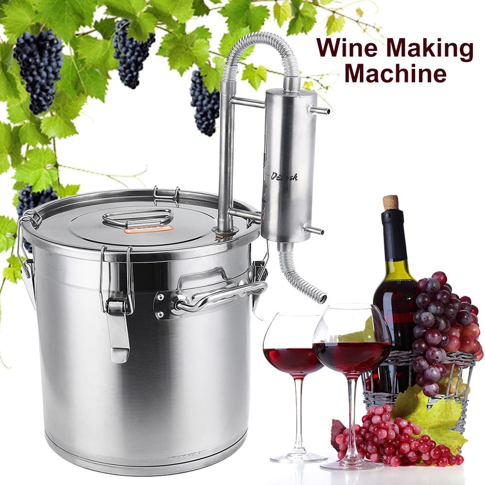 220V-240V 33/22/12L Efficient Wine Beer Alcohol Distiller Moonshine Alcohol Home DIY Brewing Kit Home Distiller Copper Distiller Equipment