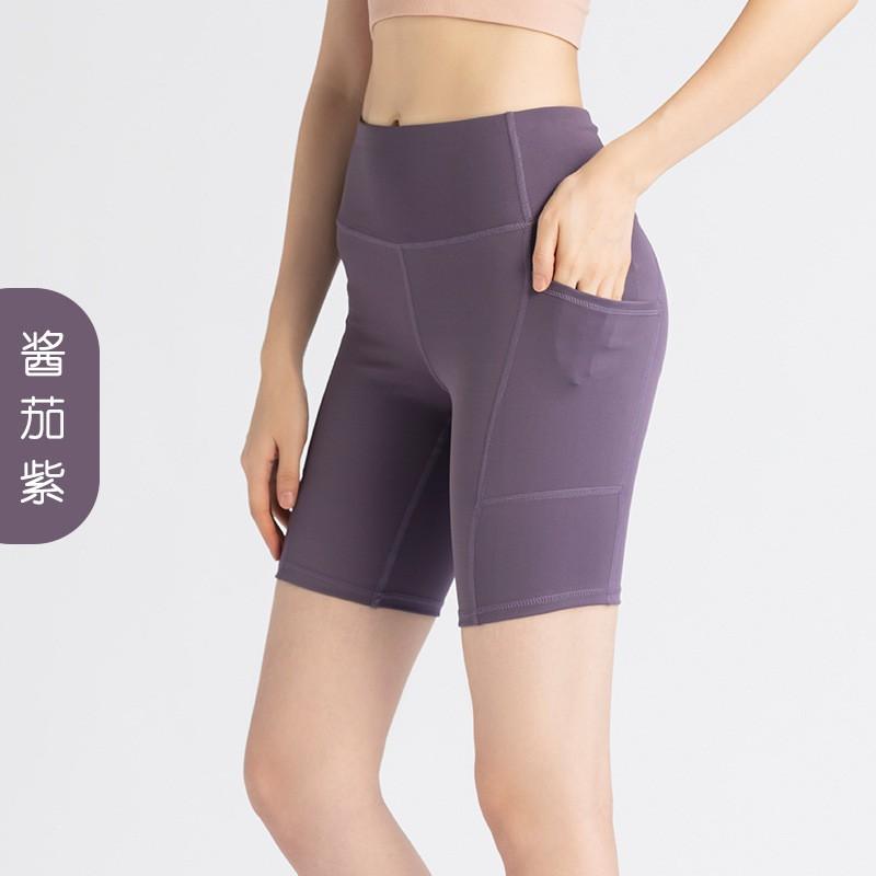 High-Waisted Compression Capri Leggings Women Yoga Running Fitness With Side Pockets