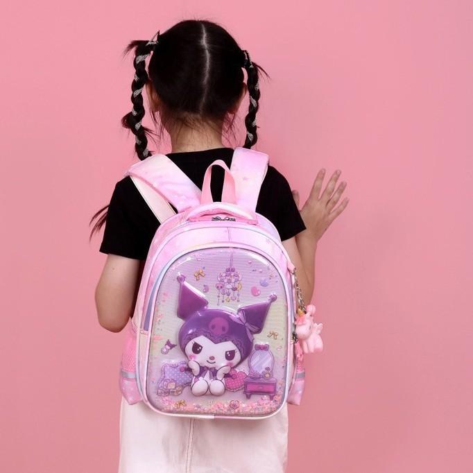 Backpack Children's Schoolbag Cartoon Backpack Kindergarten Backpack Quicksand Cute Girl Back