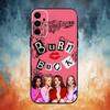 B-Burn Books Mean G-Girls Phone Case For Samsung S25,S24,S21,S22,S23,S30,Ultra,S20,Plus,Fe,Note,10,9,5G Black Cover
