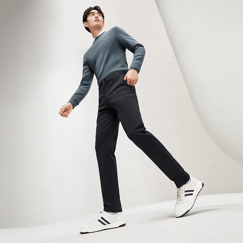 Seven Brand Men's Silk-Blend Straight-Leg Trousers