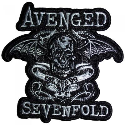 Deathbat Banner Cut Out Iron On Patch