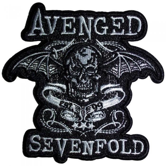 Avenged Sevenfold Deathbat Banner Cut Out Iron On Patch