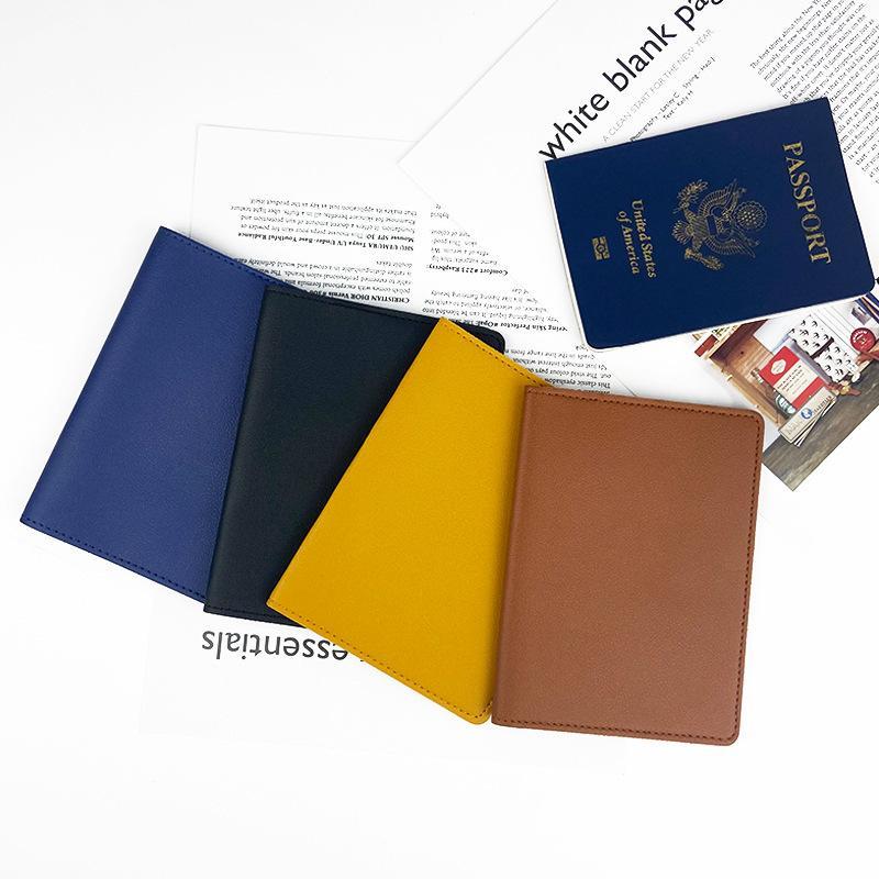 2Pcs/Set Pu Travel Passport Cover Luggage Tag Suitcase Identifier Label Baggage Boarding Bag Tag Name Id Address Passport Holder
