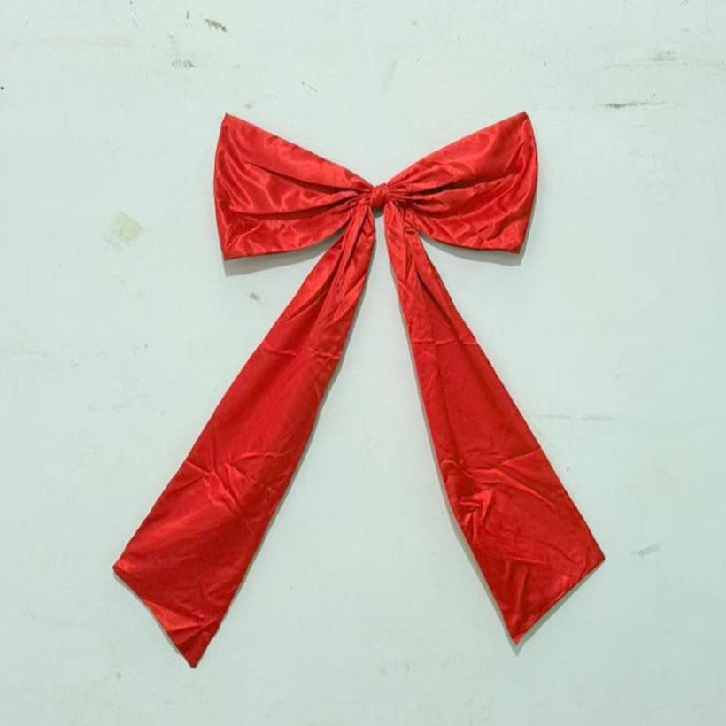 Cute Christmas Large Satin Bow Ribbon Elegant Party Backdrop Wall Hanging Decorative Bows for Wedding Christmas Bridal