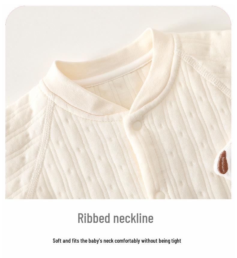 Jingqi Gesteppter Warmer Strampler für Neugeborene: Herbst/Winter Pyjamas & Oberbekleidung