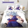 Biancheria da letto con motivo Son Goku, Set piumone Copripiumone Federa Regalo di compleanno per la casa (1 * copripiumino + 2 * federa, senza nucleo)