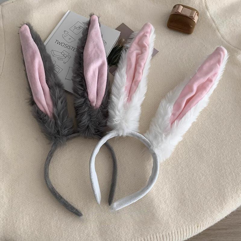 Christmas Rabbit Long Ear Headband For Women Cosplay Bunny Girl Cute And Funny Headband Accessory