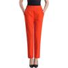 Plus Size Linen Pants for Women High Waist Straight Leg Trousers Long Office Work Pants