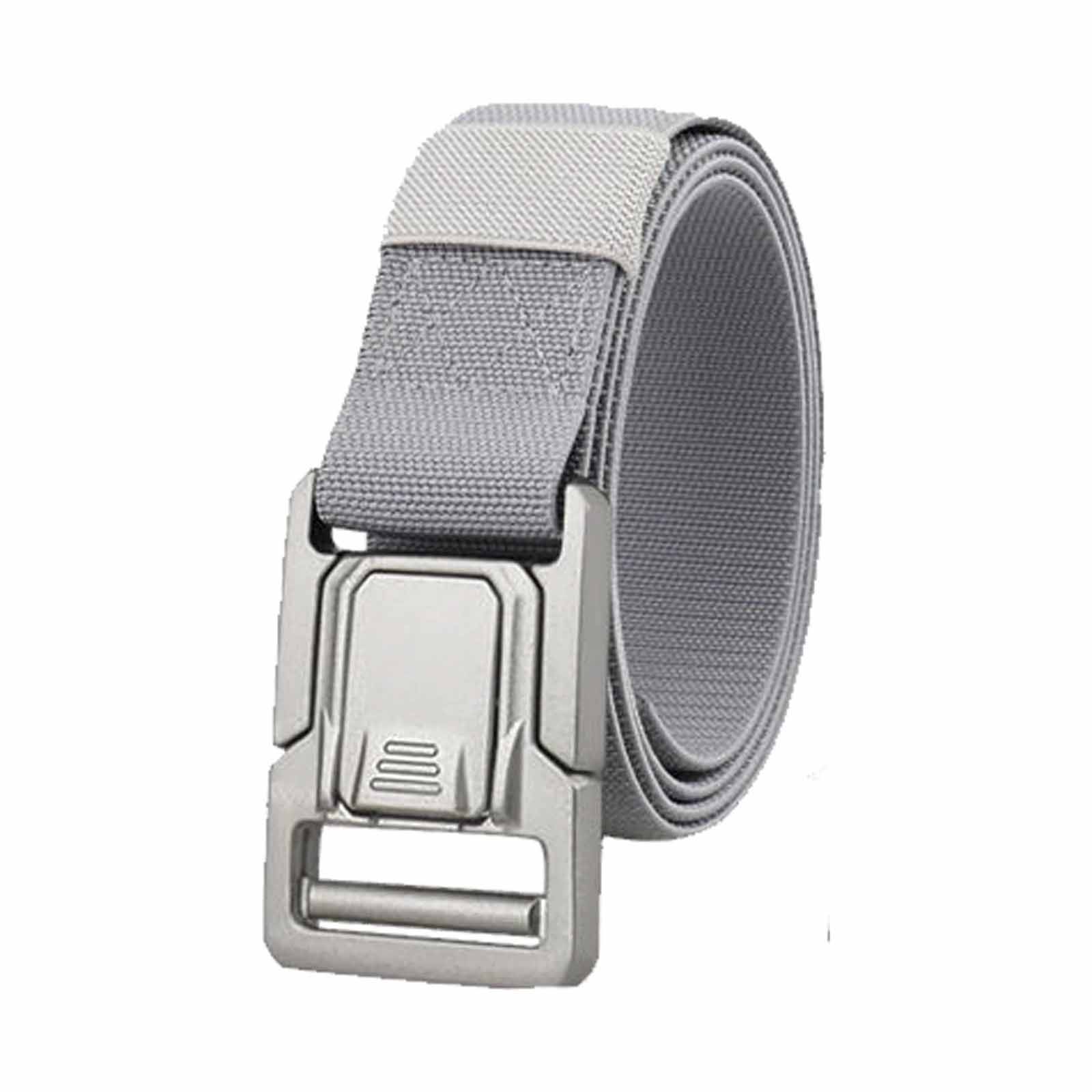 

Men’s Belt – Aluminum Alloy Elastic Military Belt, Outdoor Special Forces Canvas Belt, Multi-Functional Adjustable Waist Gear One Size