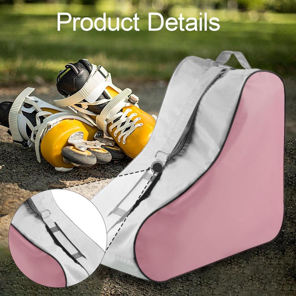 Kids Roller Skate Bag with Handle, Storage Solution for Outdoor