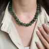 Colorful Round Beads Collarbone Chain Luxury Bohemian Clavicle Jewelry  Fashion