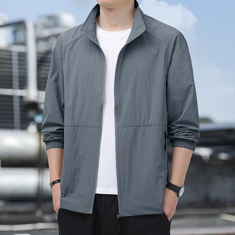 

Спорт Велоспорт Тонкий Тренажерный зал Лето На открытом воздухе Быстросохнущий Солнцезащитный Ветровка Ультралегкие Куртки Мужчины Пеший туризм Рыбалка Тонкая Куртка XXXXL темно серый