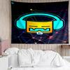 Geometry Dash Tapestry for Bedroom Aesthetic Classroom Tapestries Wall Hanging for Living Room Dorm Office,Ideal Creative Gift
