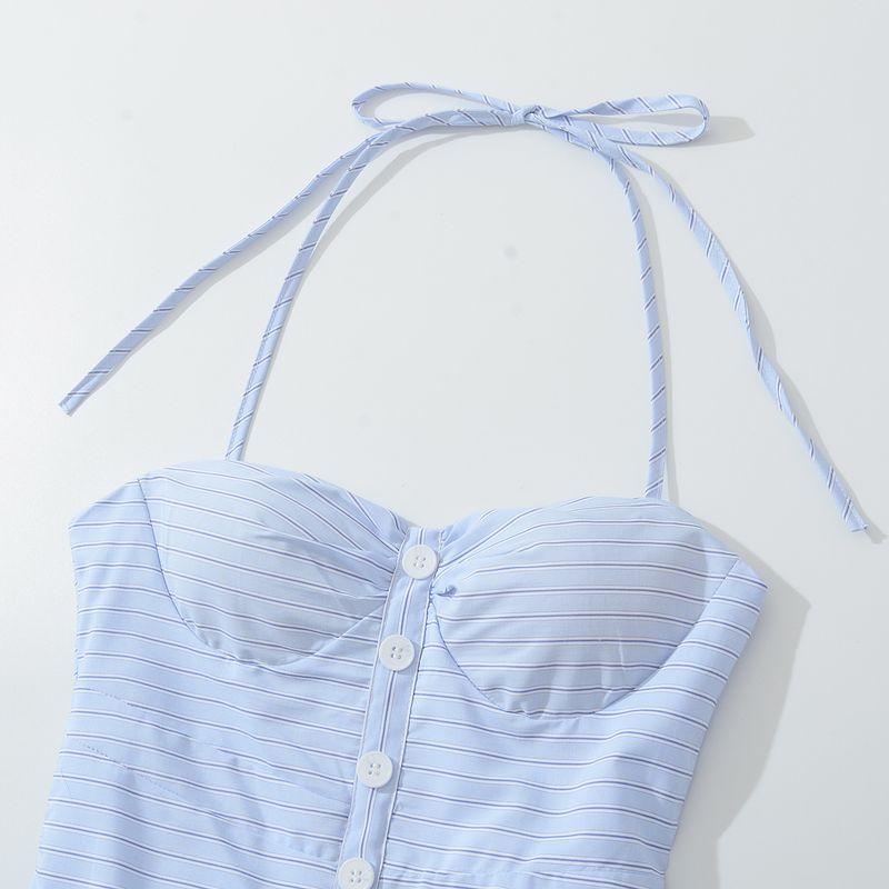 Kaslead New Arrival Women's Clothing Fashion Style Fashion Minimalist French Style Strap Dress