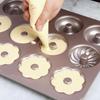 Baking Mold 12-Cavity Non-Stick Silicone 35.5x26.5cm Gray Cake Pan