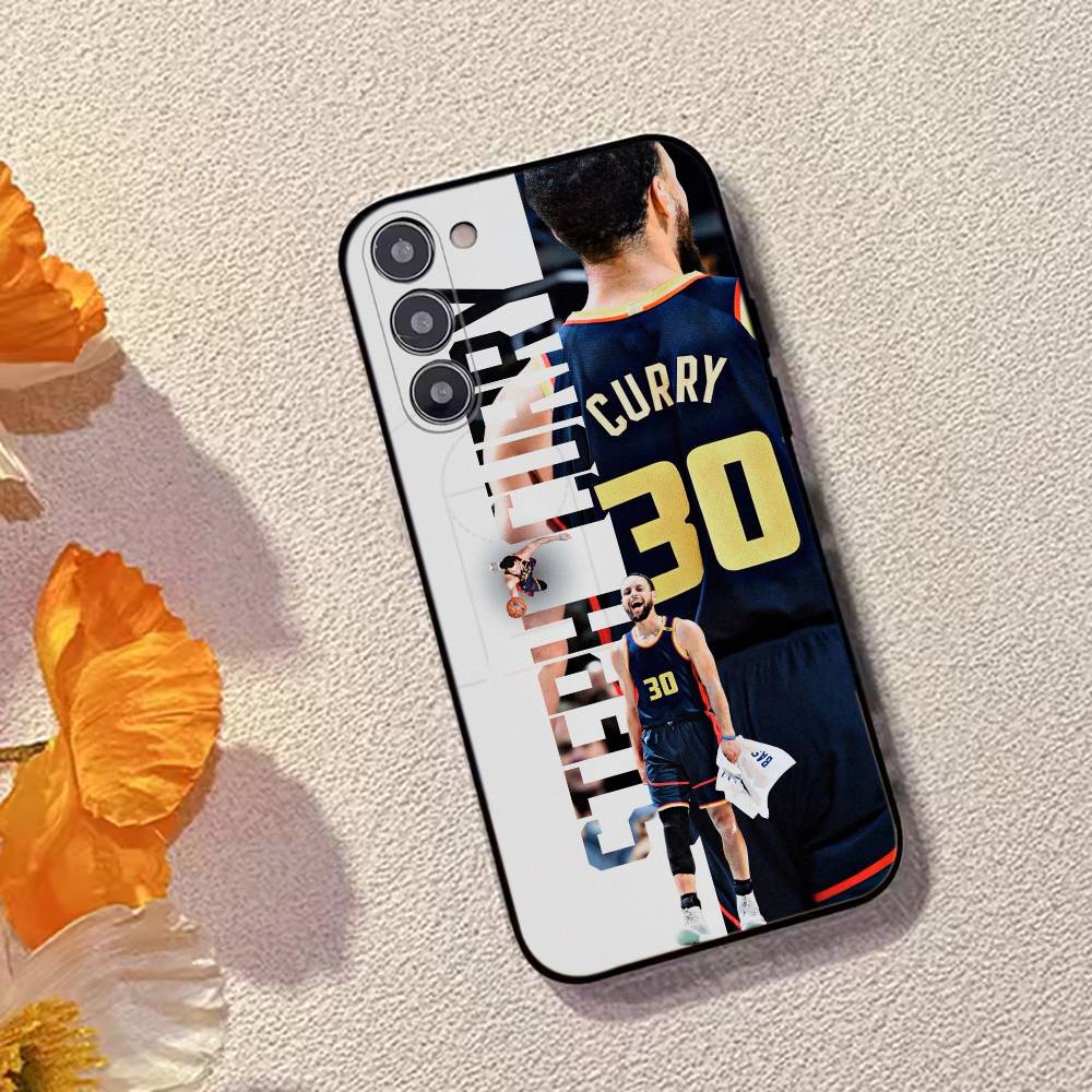 S-Stephen Curry Superstar Basketball Handyhülle Für Samsung Galaxy A73,A72,A71,A70,A53,A52,A51,Weiche Silikon Schwarze Hülle