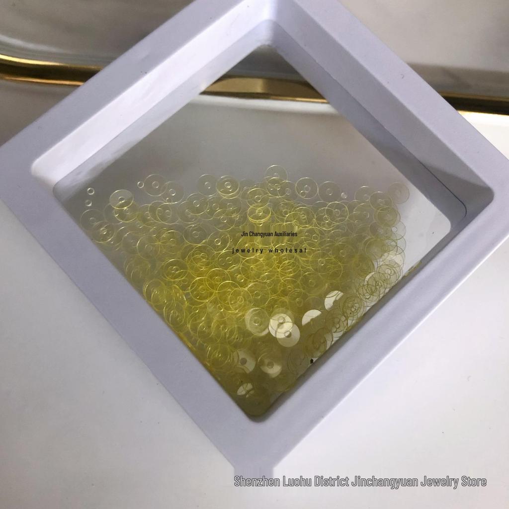 4mm mittelloch bunte Pailletten für DIY-Bastelarbeiten und Bekleidungszubehör