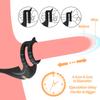 APP Controllo remoto Doppio anello Doppio shock Chiusura Cum Ring Plug anale Coppia vibratore Giocattoli del sesso Anello del pene remoto Prodotti per adulti