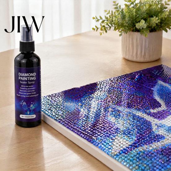 Künstlerisches Versiegelungsspray Diamond Art Sealer Spray, Schnelltrocknender Permanenter Transparenter Schutzkleber, Verbessert den Glanz Fixativ für Malerei für DIY