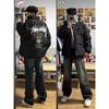 Unisex Autumn/Winter Thickened Cotton Padded Jacket with Letter Print