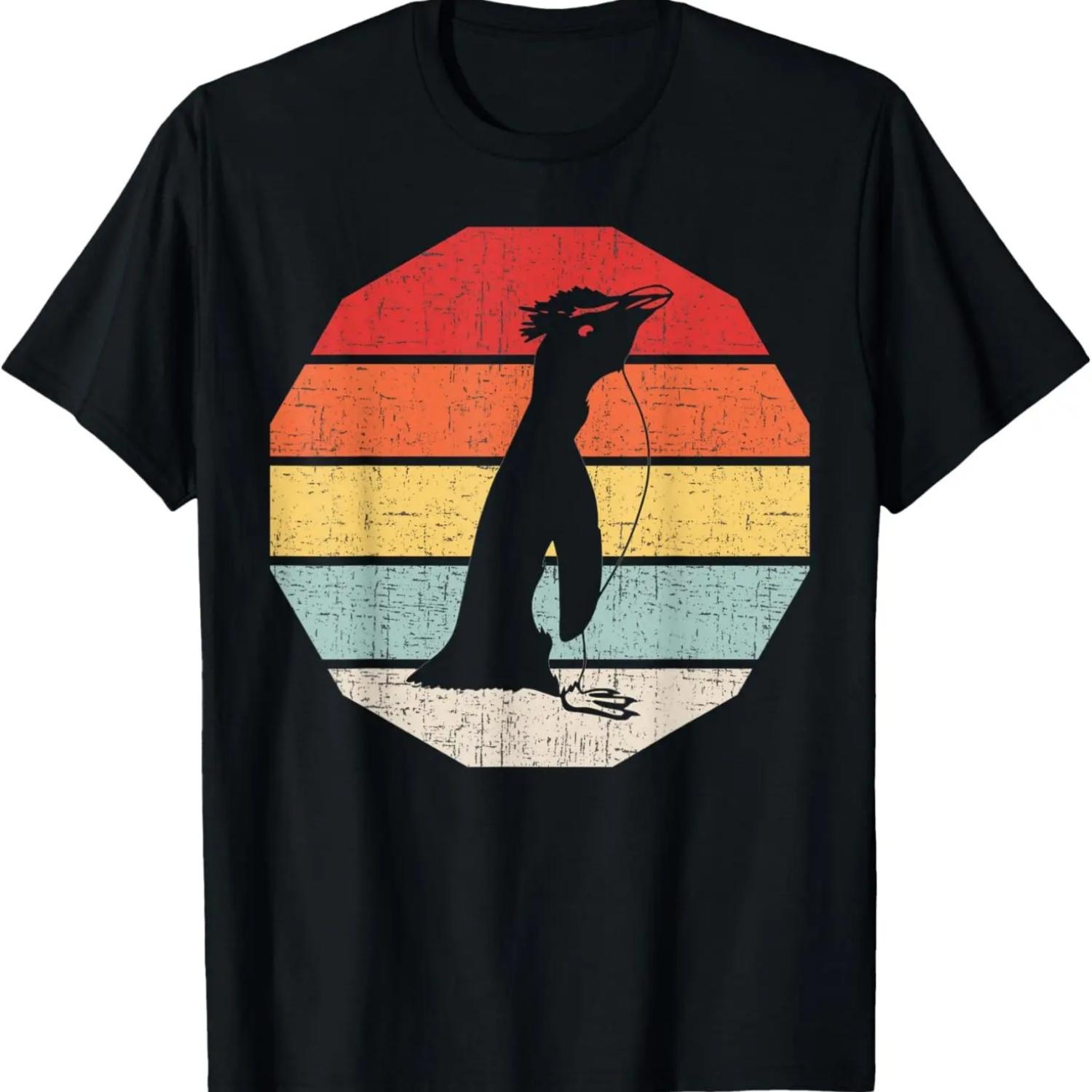 

Rockhopper Penguin Retro Vintage 70s 80s Style T-Shirt XXXXXL чорний