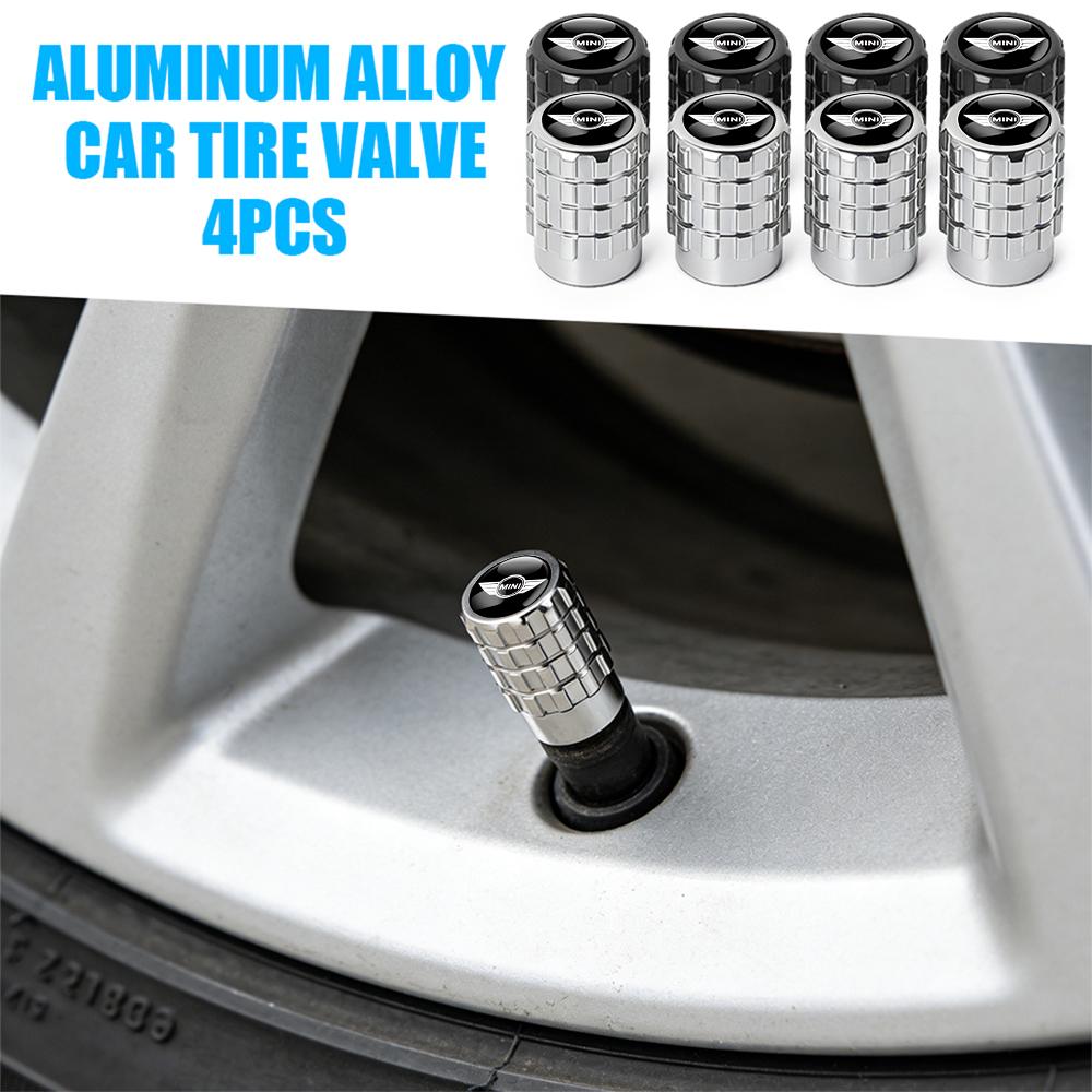 4Pcs For MINI Cooper S JCW WORKS R55 R56 F55 F56 R57 R58 R59 Car Styling Wheel Tyre Valve Caps Stem Cover Decor Auto Accessories czujm33