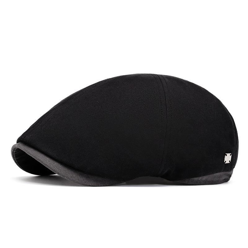 Cappello estivo da strillone da uomo Cappello vintage britannico Berretto da esterno Protezione solare Cappello da sole Basco
