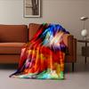 Vibrant Abstract Skyburst for All Seasons Blanket Lunch Break Throw Gift
