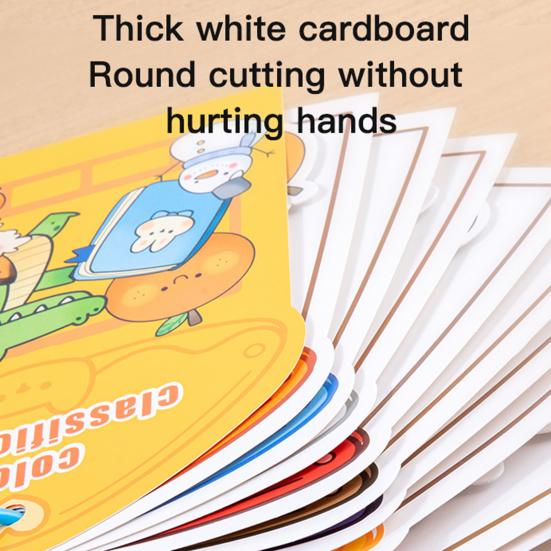 Kids Color Sorting Quiet Book Preschool Learning Number Color Cognition Activities Busy Book Fine Motor Skills Educational Toddlers Sticky Booklet