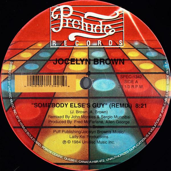 

12inch Record JOCELYN BROWN - Somebody Else s Guy SPEC1342 PRELUDE US Soul/Funk Used