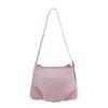 Big Bow Pink Shoulder Bag Sweet Style Girl Underarm Bag 2025 New Autumn Winter Matte Feel Handbag